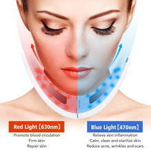 Load image into Gallery viewer, EMS Facial Massager V-Line Lift Up Belt Double Chin Reducer Machine LED Face Slimming Vibration Massage Cellulite Jaw Device

