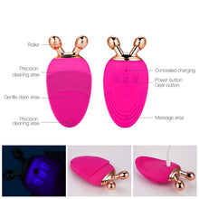 Load image into Gallery viewer, Massager For Face Electric Facial Cleansing Brush Make Up Remover Brush Ultrasonic Facial Deep Cleaning Brushes
