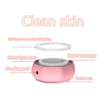Load image into Gallery viewer, Electric Facial Cleansing Brush EMS LED Phototherapy Skin Tightening Face Massager Facial Exfoliating Cleaner Brushes
