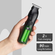 Load image into Gallery viewer, Ceramic Blade Electric Hair Clipper Men Barber Beard Trimmer Rechargeable Hair Cutting Machine for Men Low Noise Adult Hair Cut
