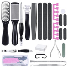 Load image into Gallery viewer, Foot Care Set Pedicure Set Professional Stainless Steel Nail Clipper Callus Remover Manicure Set Foot Care Set for Women Men
