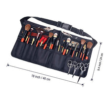 Load image into Gallery viewer, Professional Makeup Bag Waist Bag Women Cosmetic Brush Bag With Belt Travel Makeup Brushes Organizer Bag Waterproof Makeup Case
