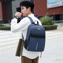 Load image into Gallery viewer, Backpack For Men Multifunctional Waterproof Oxford Cloth Urban Bag For Laptop 13.3 Inch USB Charging Luxury Gray Rucksack Men
