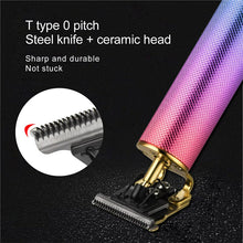Load image into Gallery viewer, Electric Hair Clipper Cordless 0mm T-blade USB Rechargeable Hair Trimmer For Men Children Hair Cutting Barber Razor Machine

