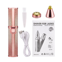 Load image into Gallery viewer, 2 In 1 Electric Eyebrow Trimmer Female Women Epilator Eye Brow Lip Hair Removal Mini Painless Face Whole Body Shaver Depilador
