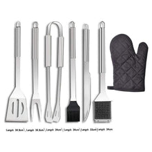 Load image into Gallery viewer, 25PCS/Set Stainless Steel Barbecue Grilling Tools Set BBQ Utensil Accessories Camping Outdoor Cooking Tools Kit with Carry Bag
