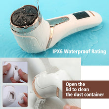 Load image into Gallery viewer, Electric Pedicure Tools Foot Care 3 Grinding Heads Waterproof Remove Leg Heels Dead Skin Callus Remover Feet Clean Machine
