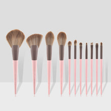 Load image into Gallery viewer, 11pcs Makeup Brushes Set Cone Wooden Handle Foundation Eyeshadow Loose Powder Cosmetic Beauty Kit
