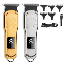 Load image into Gallery viewer, Hair Clipper Electric Hair Trimmer Cordless Shaver Trimmer 0mm Men Barber Hair Cutting Machine for Men Rechargeable USB
