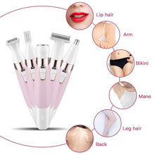 Load image into Gallery viewer, 5 in 1 Electric Eyebrow Trimmer Hair Remover Device Painless Depilator Nose Hair Leg Armpit Bikini Trimmer Women Epilator
