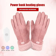 Load image into Gallery viewer, Women Full Finger Gloves USB Charging Heating Gloves 3D Ergonomics Ladies Warming Gloves Outdoor Cycling Electric Gloves

