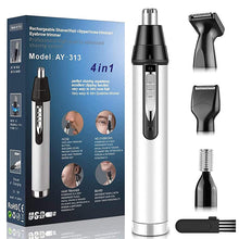 Load image into Gallery viewer, 4 In 1 Mini Portable Nose Ear Eyebrow Trimmer Men's Electric Beard Shaver Rechargeable Cordless Clipper Razor Haircut Machine
