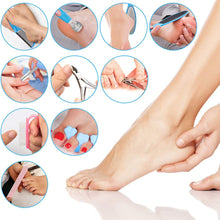 Load image into Gallery viewer, Pedicure Kit 20 in 1 Blue Stainless Steel Professional Pedicure Tools Set Foot Rasp Peel Callus Dead Skin Remover Foot Care
