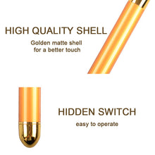 Load image into Gallery viewer, Energy Beauty Bar 24K Gold Facial Vibration Massager Anti Aging Skin Tighten V-Face Lifting Massage Roller Chin Reducer
