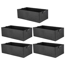 Load image into Gallery viewer, 5 Pack Fabric Raised Garden Bed,Square Garden Flower Grow Bag Vegetable Planting Bag Planter Pot with Handles for Plants Flowers
