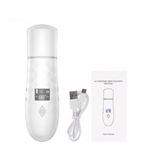 Load image into Gallery viewer, Ultrasonic Skin Scrubber Warmer Facial Cleanser Dirt Blackhead Removal Reduce Wrinkle Spot Face Whitening Lifting Machine
