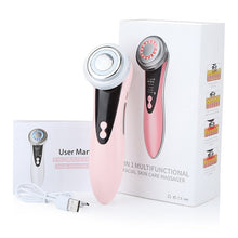 Load image into Gallery viewer, 4 In 1 LED Face Massager Skin Rejuvenation EMS Facial Lifting Wrinkle Removal Skin Tightening Hot Cool Beauty Device
