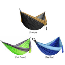 Load image into Gallery viewer, Hiking Camping Lightweight Hammocks Outdoor Backyard Leisure Hanging Swing Bed Furniture Leisure Sleeping Hanging Bed

