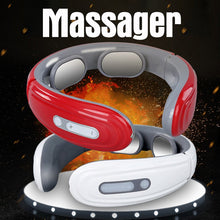 Load image into Gallery viewer, Electric Neck Massager Pulse Back 6 Modes Heating Shoulder EMS Muscle Massage Trainer Relaxation Pain Relief Physiotherapy Tools
