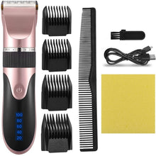 Load image into Gallery viewer, Professional Hair Clipper Men Barber Rechargeable Beard Trimmer Ceramic Blade Hair Cutting Machine Low Noise Haircut Adults Kids
