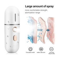 Load image into Gallery viewer, Mini Portable Nano Face Steamer Mist Facial Sprayer Moisturizer Humidifier Moisturizing Beauty Instruments Face Skin Care
