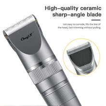 Load image into Gallery viewer, Professional Hair Trimmer Electric Hair Clipper Ceramic Blade Head Trimmer Rechargeable Razor Hair Cutter Barber Machine
