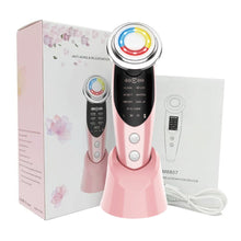 Load image into Gallery viewer, 7 in 1 Face Massager RF Microcurrent Mesotherapy Electroporation LED Skin Rejuvenation Remove Wrinkle Lifting Beauty Tool
