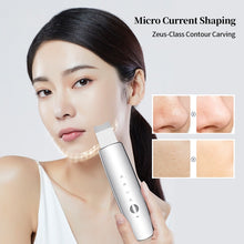 Load image into Gallery viewer, EMS Ultrasonic Skin Scrubber Face Spatula LED Red Blue Photon Massager Facial Shovel Deep Cleansing Anti-wrinkle Lifting Tool
