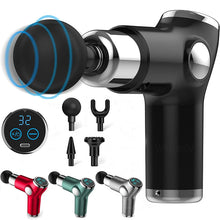Load image into Gallery viewer, Mini LCD Massage Gun 32 Speed Touch Screen Deep Tissue Percussion Muscle Mini Massager Fascial Gun For Pain Relief Body Massage
