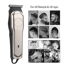Load image into Gallery viewer, Professional Electric Hair Clipper For Men Mini Portable Beard Trimmer Shaver Cordless Rechargeable Blade Razors Machine
