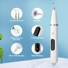 Load image into Gallery viewer, Ultrasonic Dental Cleaner Set Dental Calculus Scaler Electric Sonic Oral Teeth Tartar Remover Plaque Stains Cleaner Teeth Tool
