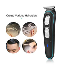 Load image into Gallery viewer, 2 In 1 Electric Hair Clipper Beard Trimmer For Men Cordless Rechargeable Haircutter Pro Powerful Cutting Shaver Travel Home
