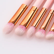 Load image into Gallery viewer, 15pcs Wood Aluminum Eyes Makeup Brushes Set Beauty Tools Eyeshadow Small Fan-shaped Eyeliner Eyebrow Nose Lip Pink Gold
