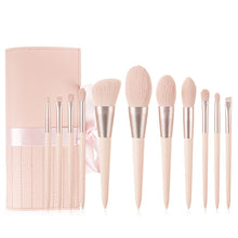 Load image into Gallery viewer, 11Pcs Pink Makeup Brush Set Eye Shadow Blending Eyeliner Eyelash Eyebrow Brushes For Women Beauty Glitter Make Up Brush Tools
