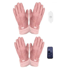 Load image into Gallery viewer, Women Full Finger Gloves USB Charging Heating Gloves 3D Ergonomics Ladies Warming Gloves Outdoor Cycling Electric Gloves
