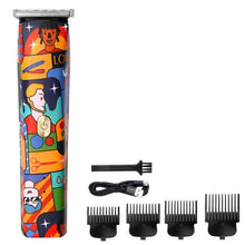 Load image into Gallery viewer, Cordless Fashion Graffiti Trimmer Men Zero Gapped Professional Hair Clipper Scrawl Finish Hair Cutting Machine
