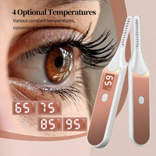 Load image into Gallery viewer, Portable Electric Heated Eyelash Curler Women Makeup Irons Brush Natural Curling Long Time Lasting Beauty Tools With LED Display
