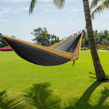 Load image into Gallery viewer, Hiking Camping Lightweight Hammocks Outdoor Backyard Leisure Hanging Swing Bed Furniture Leisure Sleeping Hanging Bed
