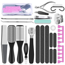 Load image into Gallery viewer, Professional Pedicure Tools Set 23 in 1 Stainless Steel Foot Care Kit Foot Rasp Dead Skin Remover Pedicure Kit for Women Salon
