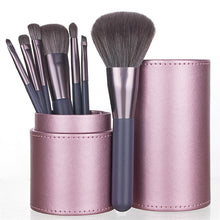 Load image into Gallery viewer, 7PC Makeup Brush Set With Case Organizer Pink Blush Eyeshadow Concealer Lip Cosmetics Make up For Powder Foundation Beauty Tools
