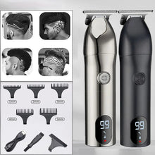 Load image into Gallery viewer, Ceramic Blade Electric Hair Clipper Men Barber Beard Trimmer Rechargeable Hair Cutting Machine for Men Low Noise Adult Hair Cut
