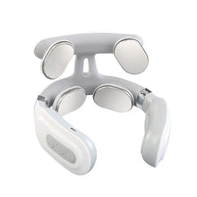 Load image into Gallery viewer, Smart Electric Neck Back Pulse Massager 4 Heads Floating Heating Kneading TENS Pain Relief Relaxation English Voice Massager

