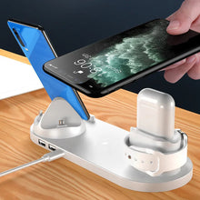 Load image into Gallery viewer, Wireless Charger for iPhone 14/13/12 Fast Charger for iphone Fast Charging Pad Huawei Charging Dock Station 6 in 1
