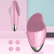 Load image into Gallery viewer, Electric Face Cleanser Silicond Face Cleansing Brush Electric Facial Cleanser Cleansing Skin Deep Washing Massage Brush
