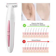 Load image into Gallery viewer, Waterproof Electric Women Epilator Hair Removal Face Bikini Legs Depilatory Trimmer Razors Lady Shaver Cordless Haircut Machine
