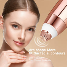 Load image into Gallery viewer, Portable Electric Eyebrow Trimmer Women Eye Brow Hair Remover Epilator USB Rechargeable Face Lips Shaver Lipstick Shape Haircut
