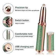Load image into Gallery viewer, Eyebrow Trimmer Pen Makeup Facial Epilator Painless Portable Women's Shaver Electric Razor Body Hair Removal for Women
