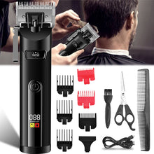 Load image into Gallery viewer, Barber Cordless Electric Hair Clipper Adjustable Blade Hair Trimmer Men Rechargeable Professional Haircut Machine
