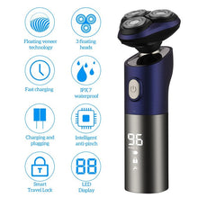 Load image into Gallery viewer, 3D Waterproof Electric Shaver For Men Beard Trimmer Digital LED Display Wet&amp;Dry Hair Cutting Blade Razor Machine With Smart Lock
