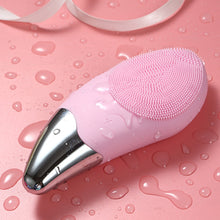 Load image into Gallery viewer, Mini Electric Facial Cleansing Brush Sonic Face Cleaner Deep Pore Cleaning Skin Massager Face Cleansing Brush Device
